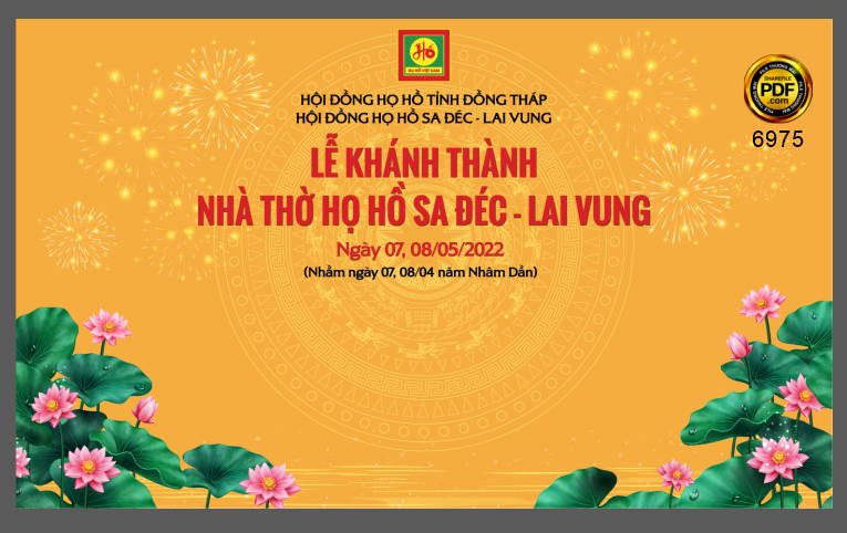 Lễ Khánh Thành Nhà Thờ Họ Hồ Sa Đéc – Lai Vung